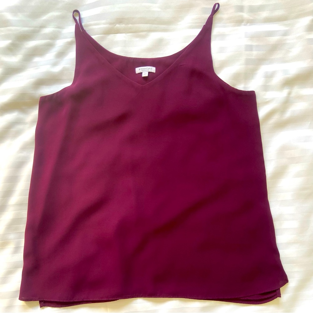 Burgundy tank top